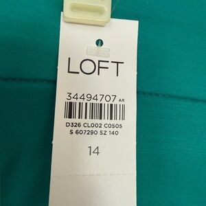 LOFT Riviera Slim Pants - Teal